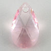 16mm Swarovski crystal teardrop pendant 6106 L Rose