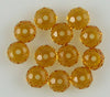 12 6mm Swarovski crystal rondelle 5040 Topaz beads