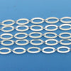 14mm silver plated copper oval chain one foot findings