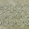 26mm brass oval ring diamond chain one foot findings