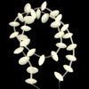 12mm white jade briolette beads 16