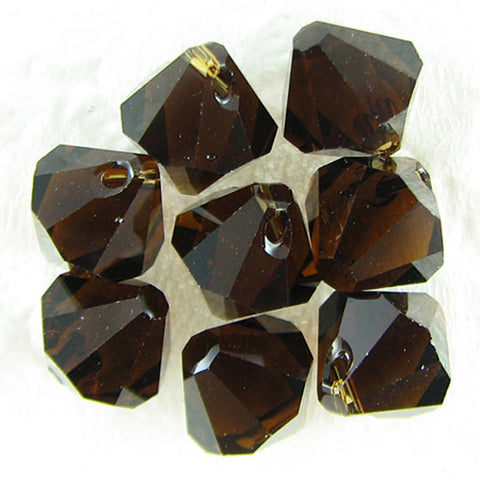 12 4mm Swarovski crystal round 5000 Black diamond
