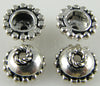 9x5mm .925 sterling silver spacer beads cap 4pcs findings